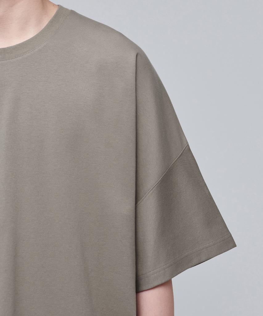 MUSINSA STANDARD Ponte Dolman Sleeve Oversized T-Shirt [Dusty Beige]