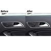 Carbon Fiber Interior Front Door Handle Cover Trim Fit For Mercedes Benz CLA GLA
