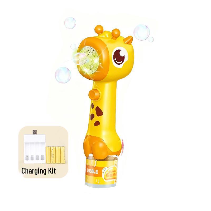 Giraffe Light-Up Automatic Bubble Wand Toy for Kids