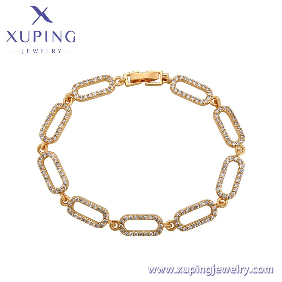 Armband-628 Xuping Schmuck Mode und Zart Neues Diamant-Set 18K Gold Vielseitig INS Stil Temperament Armband