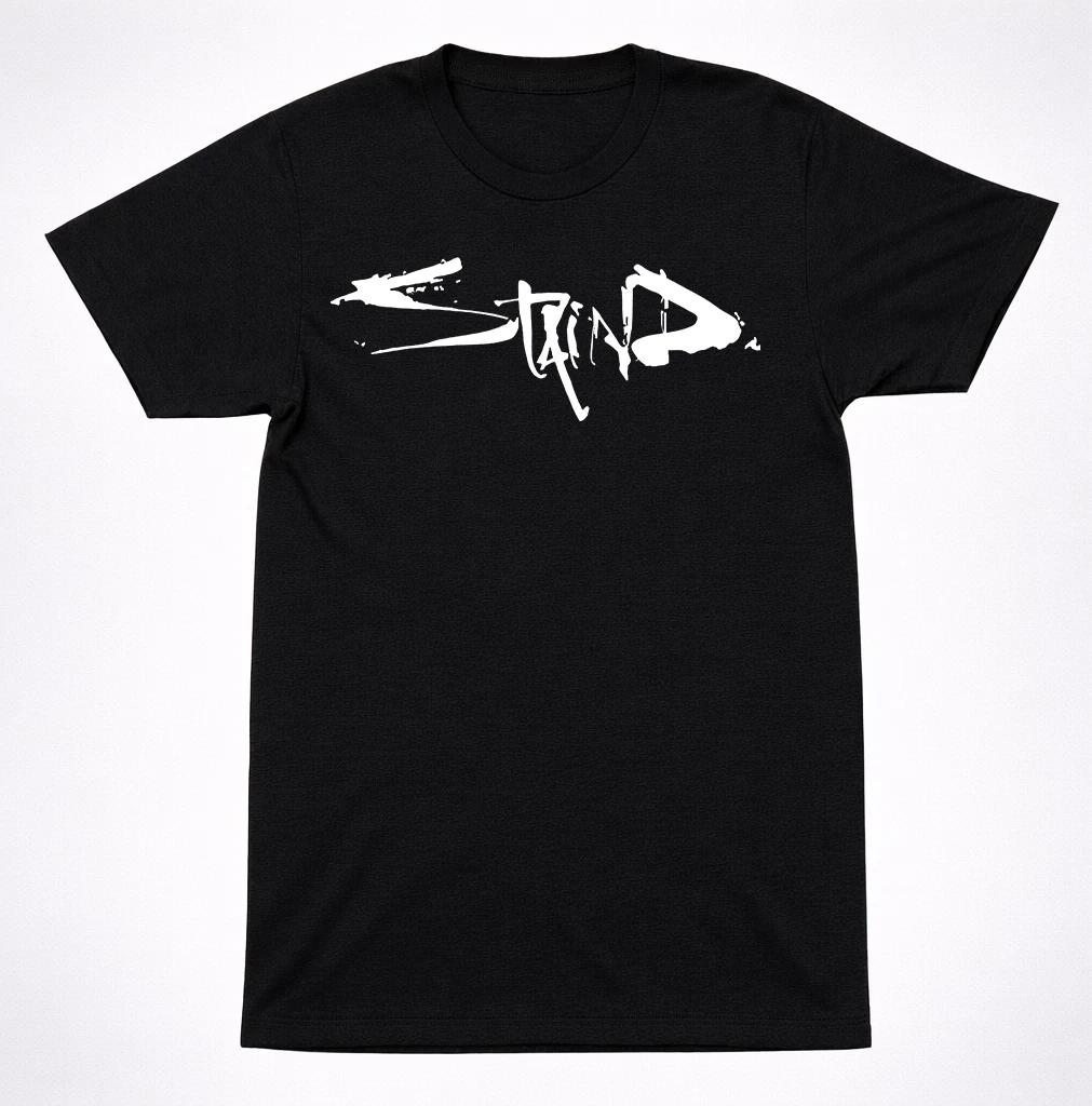 

Staind Scratch Logo T-Shirt Alternative Metal Post-Grunge Rock Band Black Tee 4XL