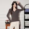 Women's Chic V-Neck Long Sleeve Knit Sweater