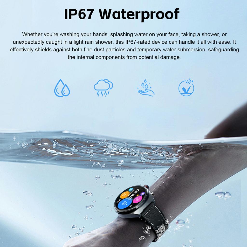 GT95 Smart Watch Earphone Bluetooth-compatible Call 1.53 inch Screen Fitness Tracker Heart Rate Monitor