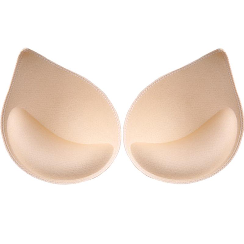 2-1Pair Spong Bra Pads Set Bikini Chest Cup Push Up Insert Foam Pads for Women Swimsuit Padding Removeable Enhancer Accessories
