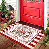 Christmas Gingerbread Man Doormat Non-slip, Machine Washable Entrance Hallway Mat Bedroom Doorway Rug Home Decor