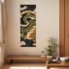 SAWABIYA Tapestry, Thin Dragon Tapestry, Good Luck, Protection from Evil, Japanese Modern, Vertical Hanging Scroll, Alcove Hanging, Stylish, Decorativ