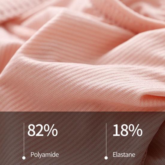 Men Thong Low-rise Elastic Waist Ice Silk Fabric Elephant Nose Design Solid Color Briefs Breathable Underwear