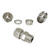 1Pcs Stainless Steel Quick Fitting 304 SS Metric ZG Pipe Fitting Tube Connector  for Oil Water Gas