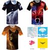 Men's Wolf Mountain 3d Print Summer Casual T-shirt With Stunning Graphic Design