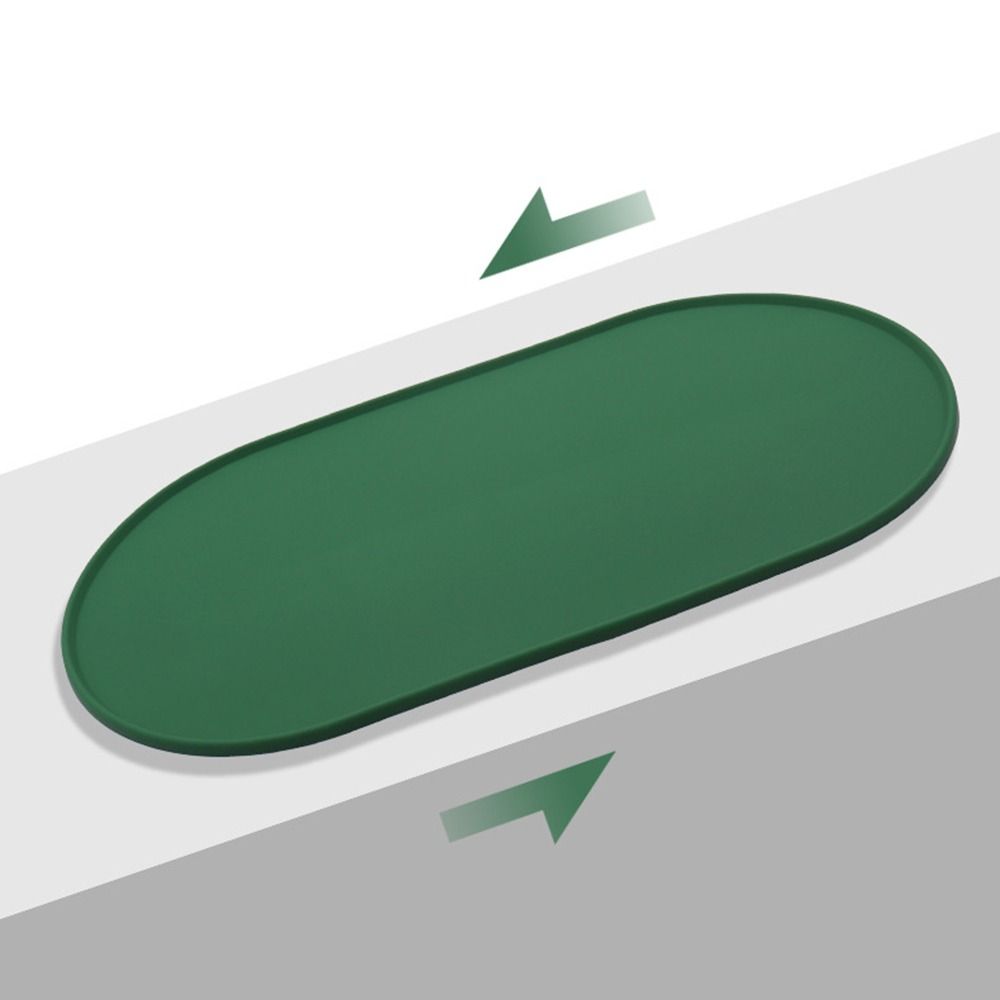 Anti Overflow Pet Bowl Mat Silicone Dog Drinking Pad Portable Cat Placemat  for Dog Cat