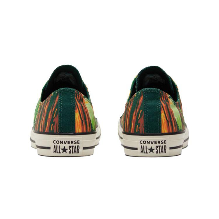 Converse Chuck Taylor All Star Comfortable Lightweight Low Top Canvas Shoes Unisex Sneakers Green Orange 170845C