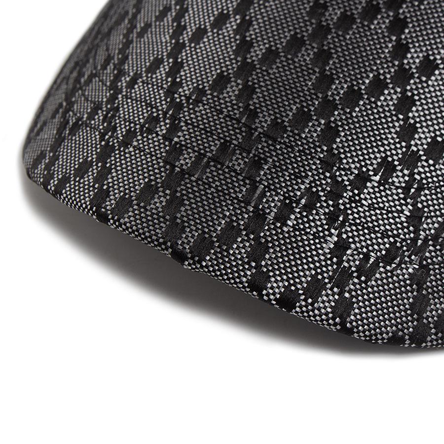 R Embroidered Plaid Leather Patch Baseball Cap - Unisex Mesh Sun Hat for Summer Casual & Hip Hop Style