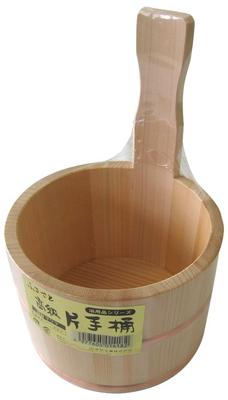 Balde de madeira Hoshino com uma mão