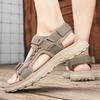 Men's Sandals Open Toe Breathable Adjustable Sneakers Non-slip Waterproof Applicable Outdoor Hiking Travel Beach Roman Shoes