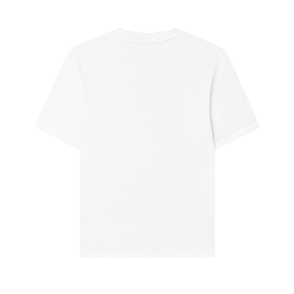 FILA Milano Italian Luxury Sports Series Classic Girls Active Fit Short Sleeve Regular T-Shirt Women Tops Cloud-White F11W525102F-WT