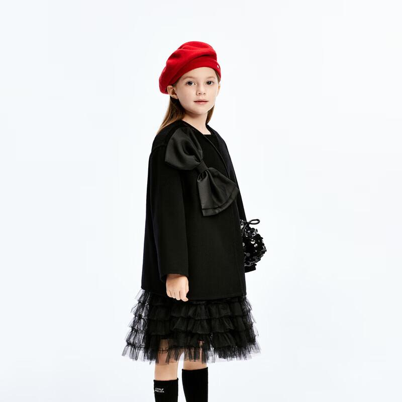 little MO&Co. Girls' Winter Wool Blend Short Coat