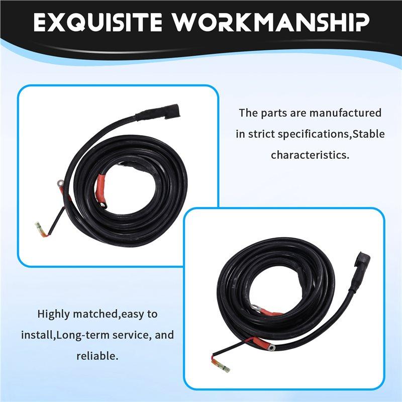For Outboard Motor Battery Cable 6R3-82105-00 For Boat Engines- Length:3.4M Fits 115-300HP Models 6R3-82105