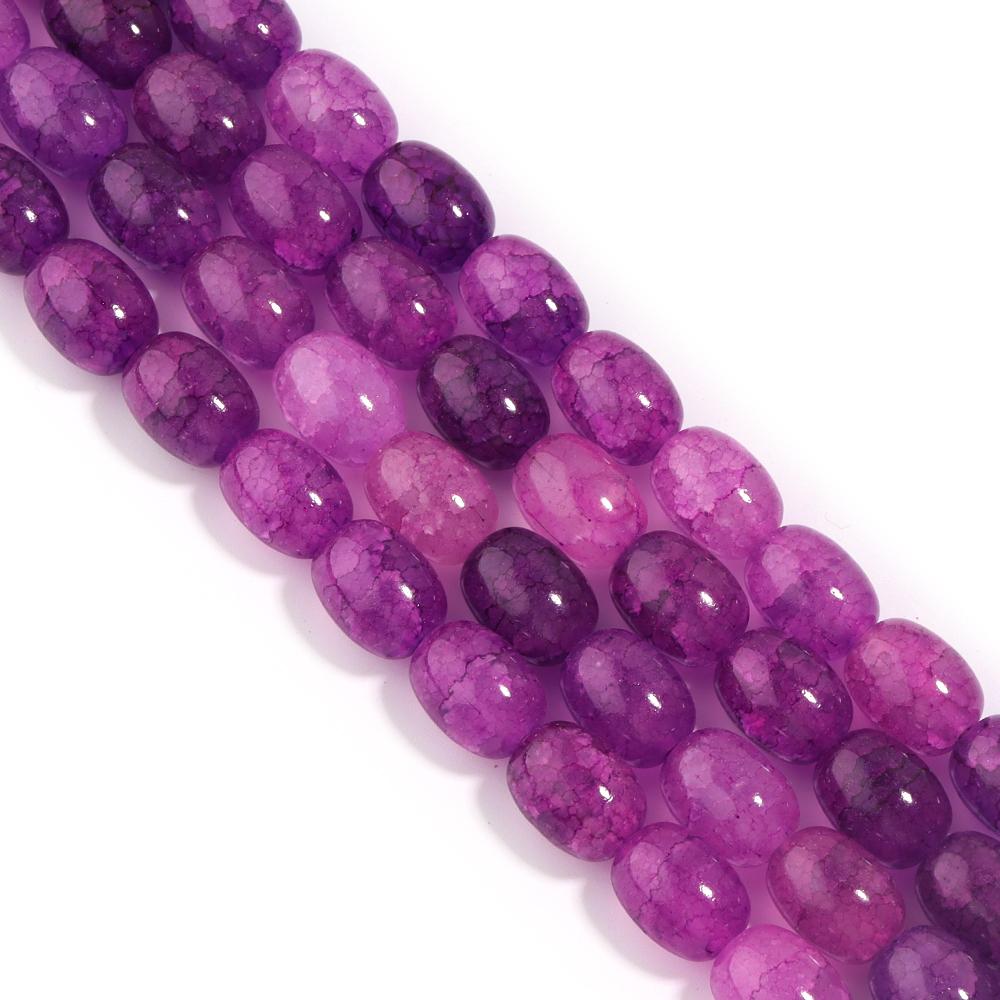 28pcs/lot 10x14mm Colorful Glass Beads Barrel Shape Loose Spacer Beads For Jewelry Making DIY Bracelet Necklace Accessories