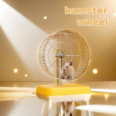 Extra-Großes Geräuschloses Hamsterlaufrad mit Ständer für Käfigeinrichtung