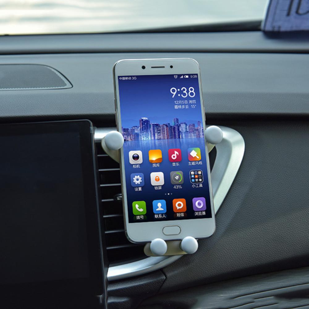 

Car Gravity Phone Bracket Silicone Air Vent 360 Degrees Holder Mount Stand Support For4.0-6.0inch Mobile Phones Car Accessories