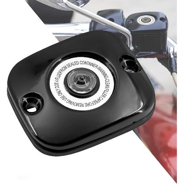 

HDBUBALUS Крышка главного тормозного цилиндра переднего тормоза Подходит для Harley Touring Electra Glide Street Glide Road Glide Road King 05-07 Dyna 06-17 Softail 06-14 чёрный