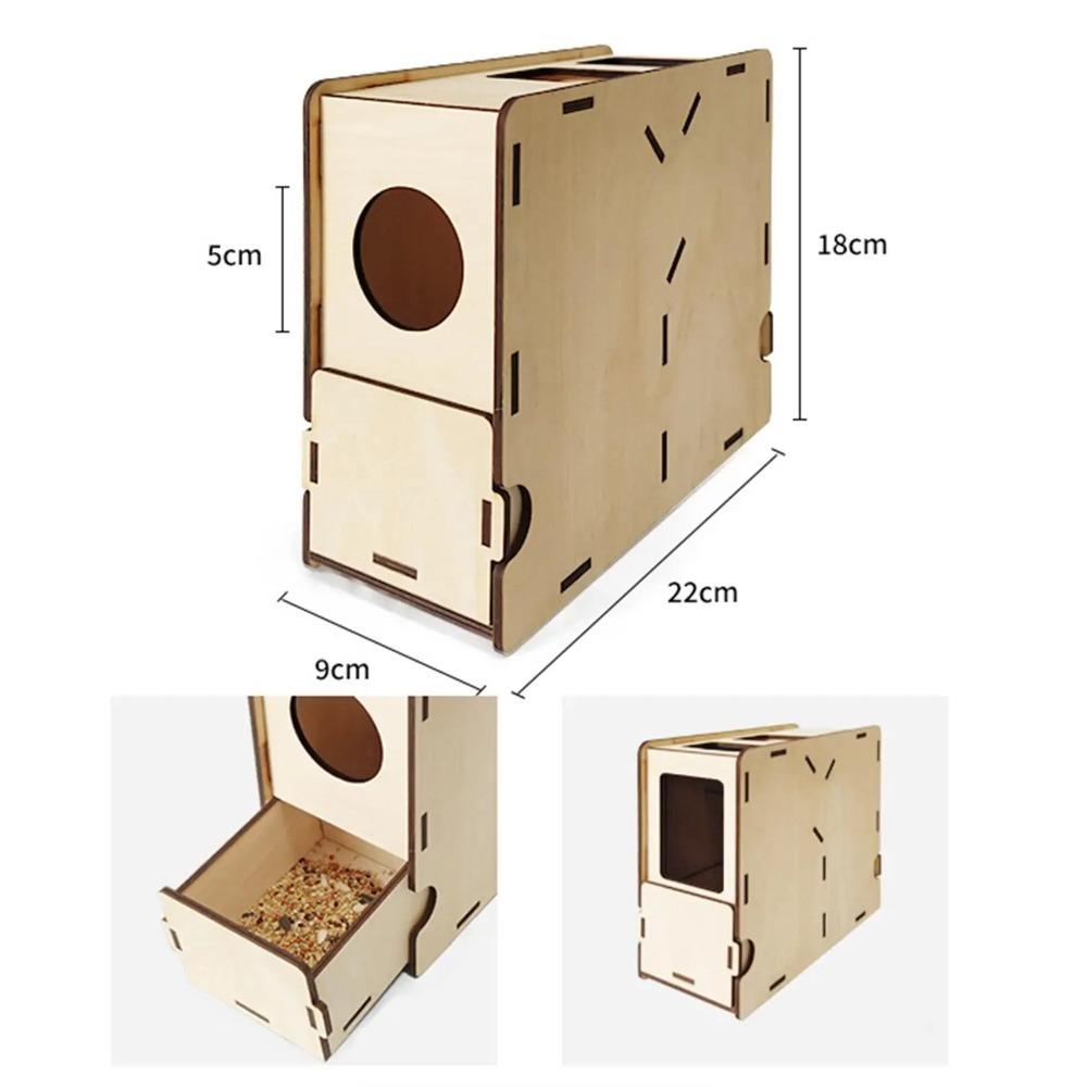 

Wooden Grain Blown Shell Machine DIY Grain Husker Portable Splitter Wind Sheller 1