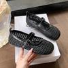 Niche design hollow fishing net shoes woven sandals women's 2025 summer new soft-soled breathable Mary Jane women's shoes