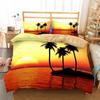 3D Bed set Beautiful Beach Bedding Bed Sets Modern Quilt Cover+pillowcases Winter California King Bedding Sets Jogo De Cama Bed