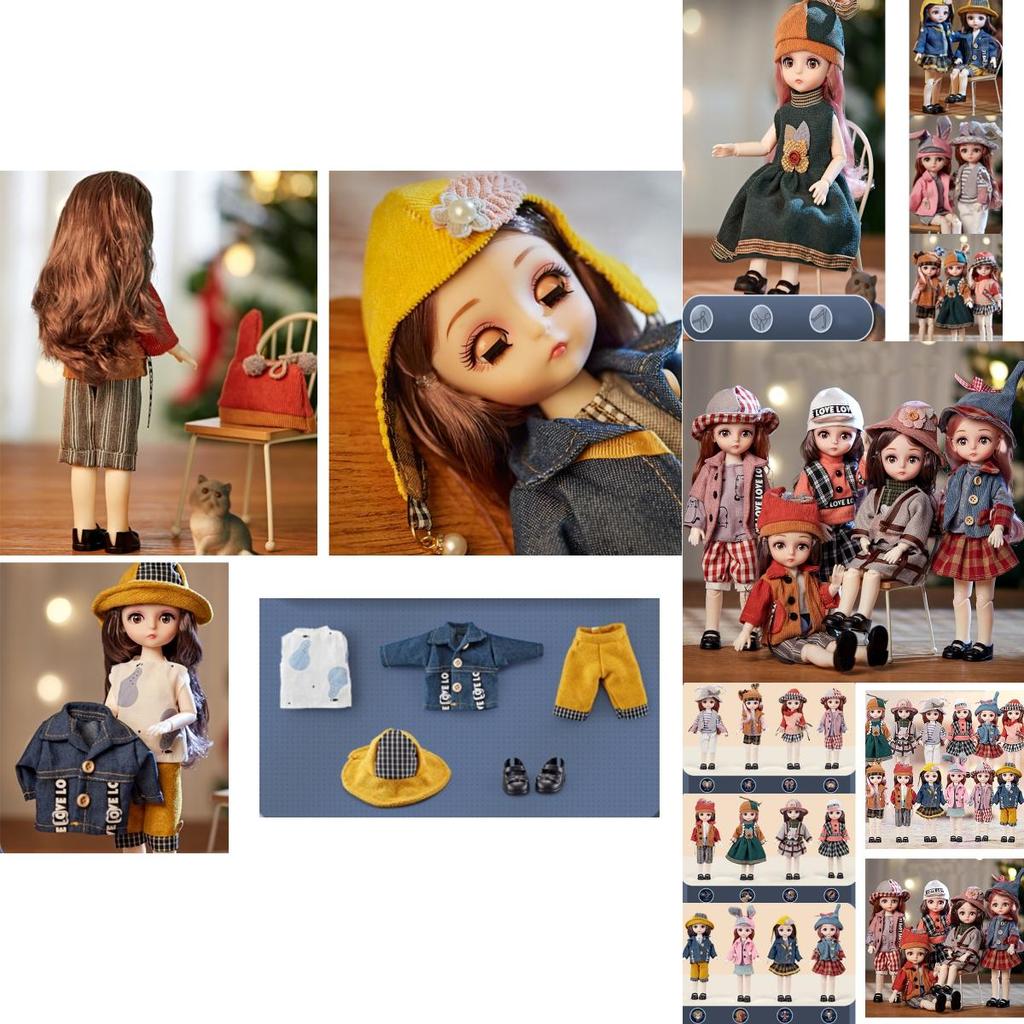 Exquisitely Crafted Bjd Doll With 12 Constellation Theme Full Set With Clothes Soft Wig And Vinyl Head!