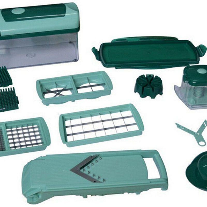 Multi-functional Easy Food Chopper Vegetable Cutter Slicer With Durable Stainless Steel Blades For Effortless Kitchen Prep