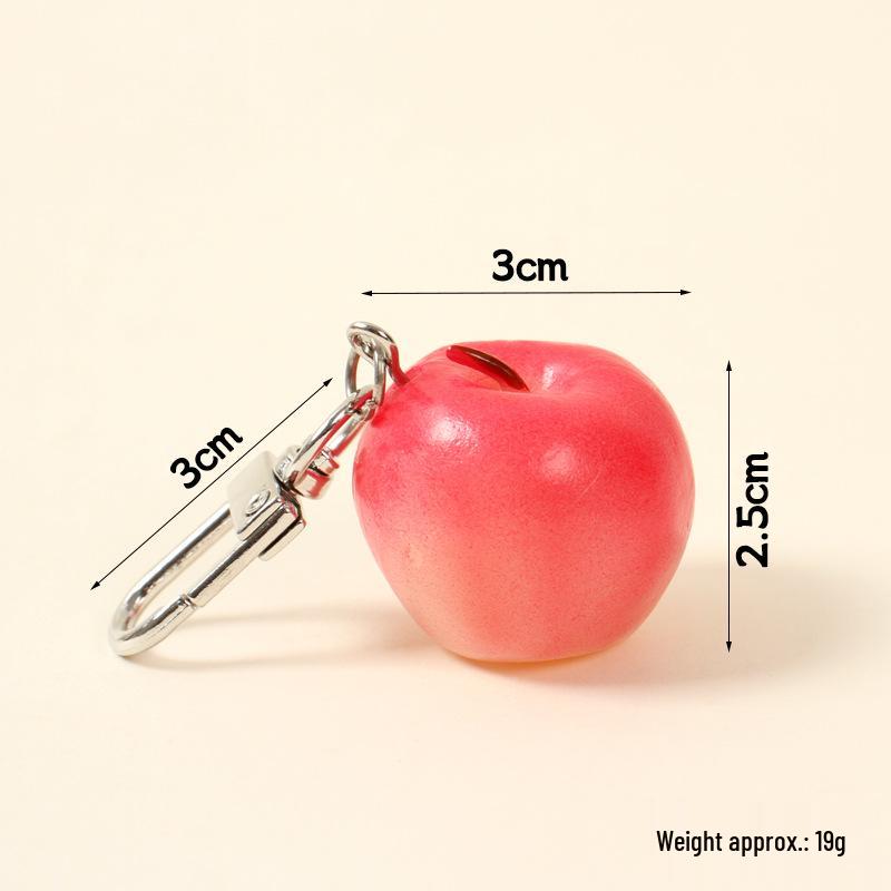 Erdbeere Obst & Gemüse Schlüsselanhänger Anhänger - Niedliches Kreatives Spielzeug & Studentengeschenk