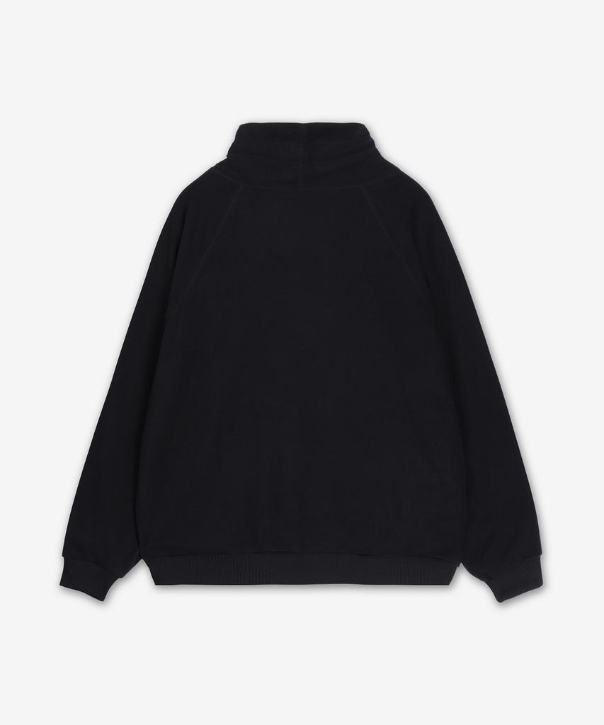 Saseukwachipaebeuligseu High-Neck Fleece Sweatshirt - Black / 24Awcss00703