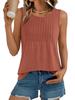 Women's Striped Sleeveless Loose Top - Round Neck, Spring/Summer Fashion