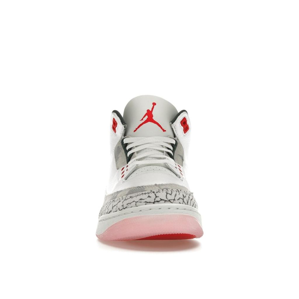 Air Jordan 3 Retro Wings Unisex Sneakers White Fire-Red Off-White HM6993-100