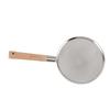 Fine Mesh Skimmer Spoon with Wooden Handle 304 Stainless Steel Lightweight Portable Large Slotted