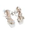 2025 Summer New Fashion Versatile Butterfly Temperament Sexy Super High Heels One-word Buckle Sandals Women's Stiletto