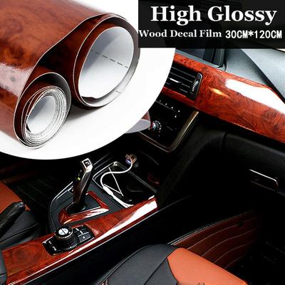 Car Sticker Wood Grain Vinyl High Temperature Water Proof Long Lasting
