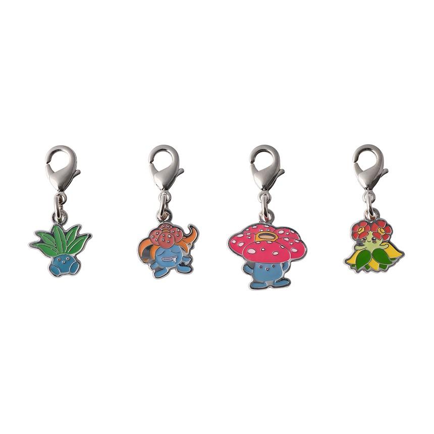 

[Pokemon] Pokemon Center National Pokedex Metal Charm Collection - Oddish, Gloom, Vileplume, Bellossom