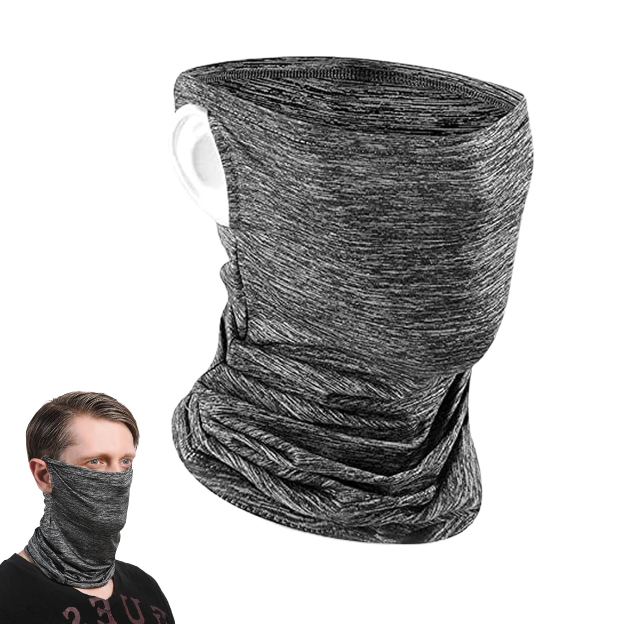 

BLOOPIC Face Cover, Cooling Sensation, UV Protection, UPF 50+, Sun Protection, Summer, Sports, Men s, 42 x 24cm серый