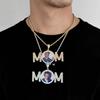 Sublimation Necklace MOM Pendant Neckchain Stylish Heat Transfer Clavicle Chain Elegant Accessories for Women Girls