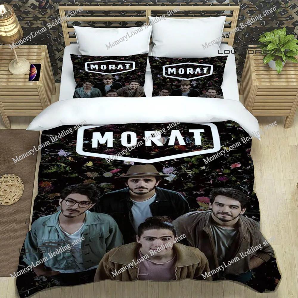 Art Style Unique Morat Pop Band Bedding Set Queen/King Size Duvet Cover Comforter Soft Bed Sheet Set Home Decor Luxury Gift