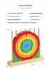 Rainbow Stackable Wooden Geometric Shapes - Baby Educational Toy Rings