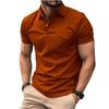 Neues Herren-Poloshirt mit Tasche Herren-T-Shirt Sport Kurzarm-Oberteil