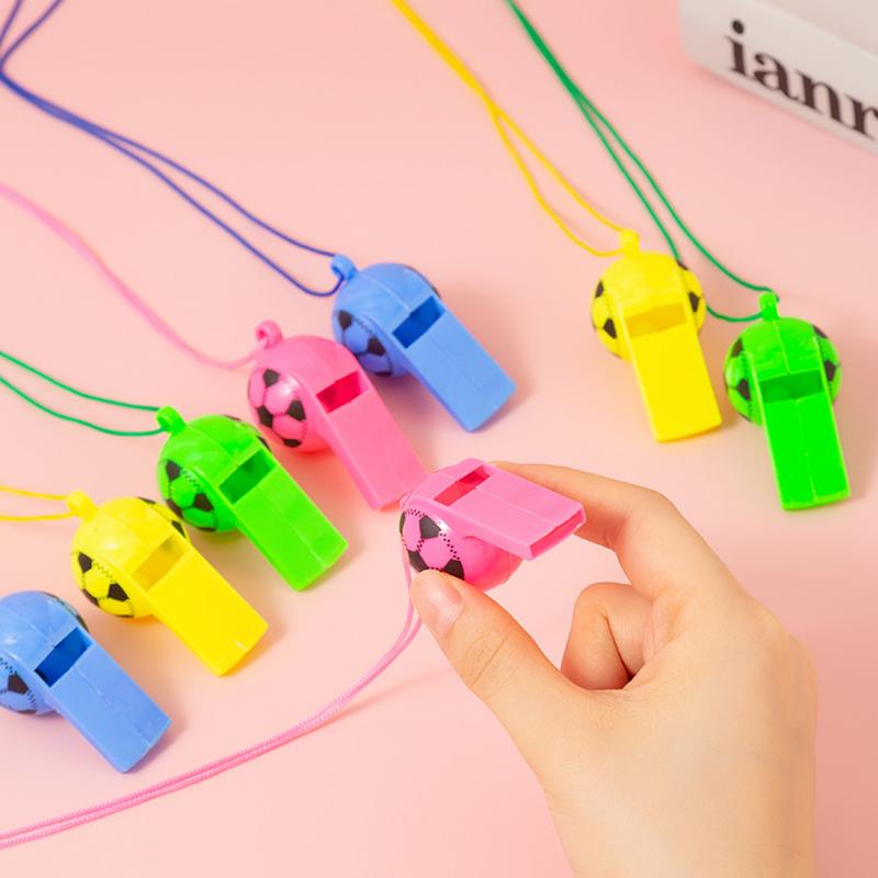 Football Whistle 5/10/20PCS Pack Random Mixed Color Plastic Whistle Cheering Up Props Festival Party Souvenirs Carnival Gift ZYF
