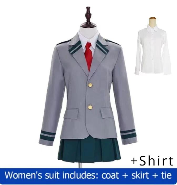Anime My Hero Academia Midoriya Izuku Cosplay Kostým Todoroki Shoto Školní Uniforma Set Paruka Oblek Unisex Halloween Hraní Rolí