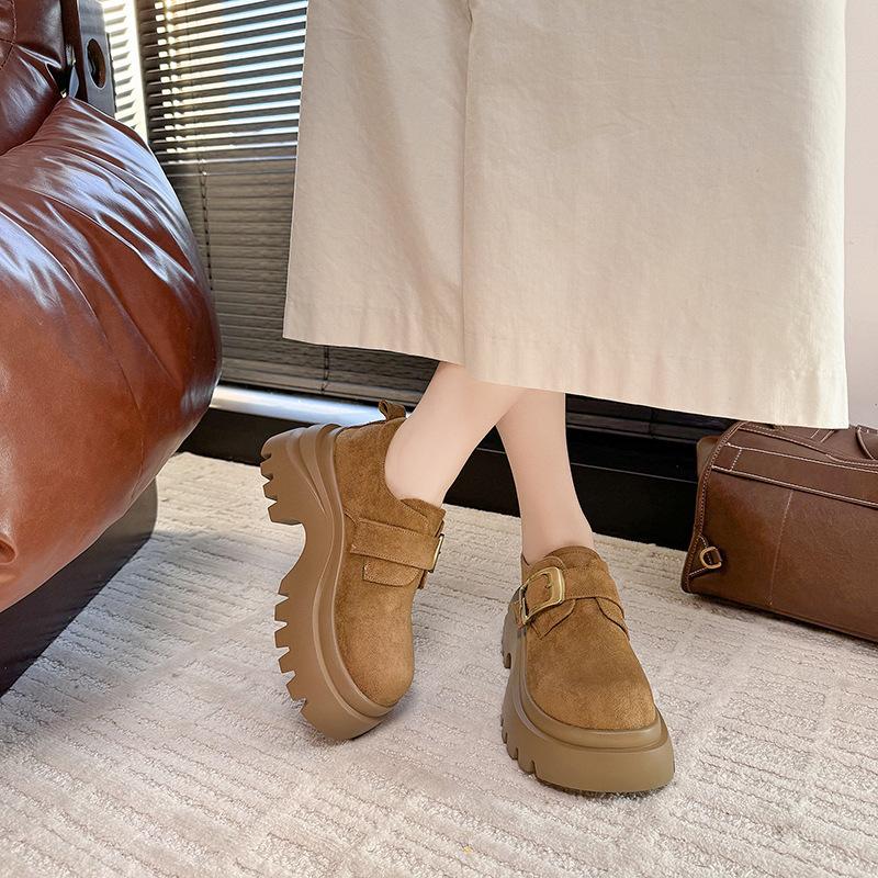 2025 Autumn New Platform Dad Shoes Women's Versatile Casual Shoes Show Small and Lightweight Sports Shoes Casual Running Shoes