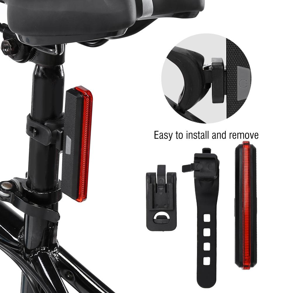 Cyklistické proužky typu LED bezpečnostní zadní světlo Bezpečnostní výstražné světlo zadního světla