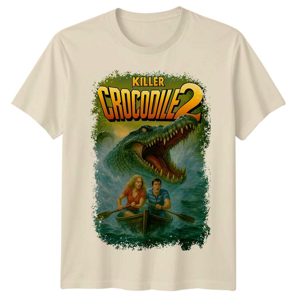 Killer Crocodile 2 1990 Movie Poster Inspired Tshirt Retro 80s Tee