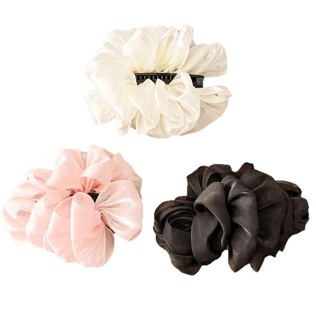 Korean Cloud Bubble Banana Hair Clip - Gentle, Fairy-like, Adds Volume, Cute Horizontal Twist Clip.