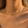 Ingemark Vintage Simple Metal Irregular Choker Necklace for Women Elegant Trendy Adjustable Clavicle Chain 2026 New Year Jewelry
